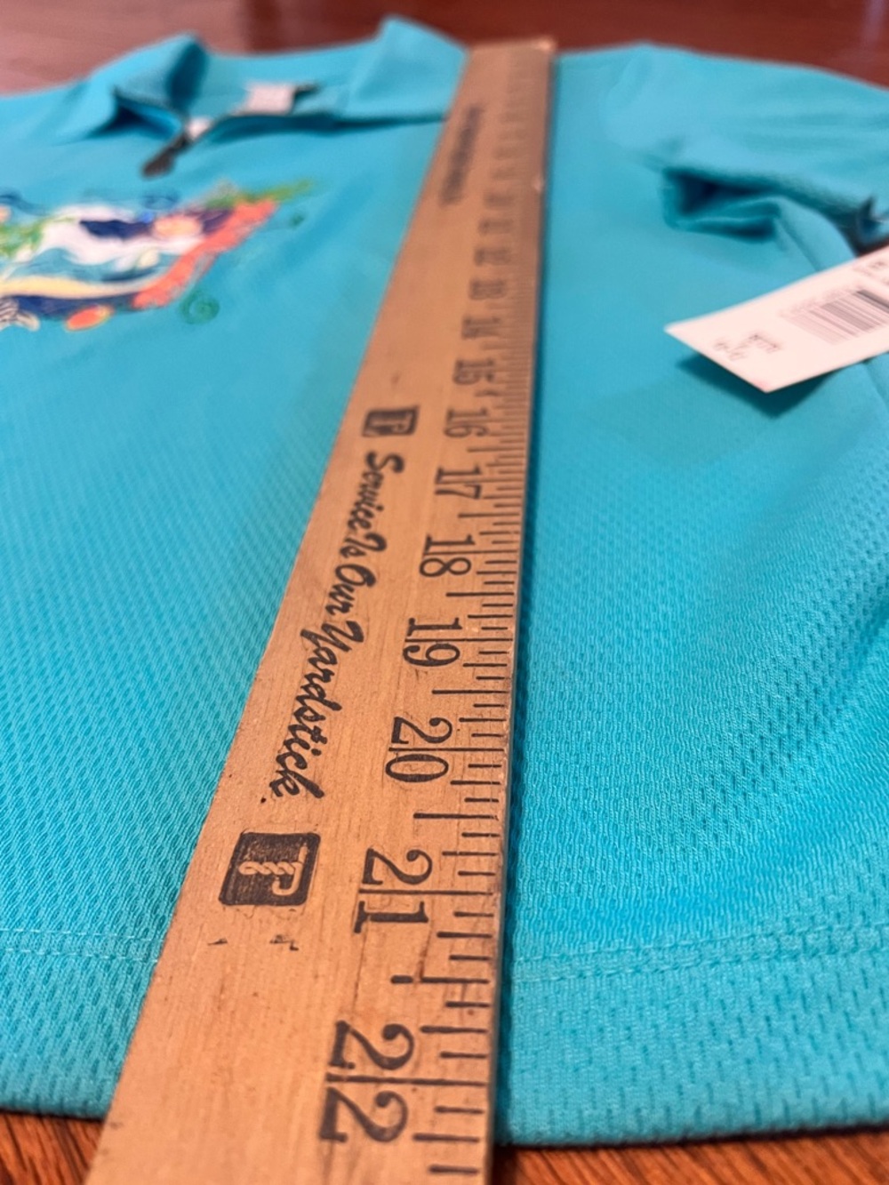 Koret Francesca Teal Summer Theme Top Sz M NWT - Picture 5 of 6